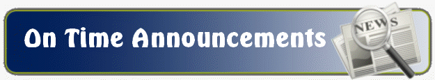 On Time Announcements Banner